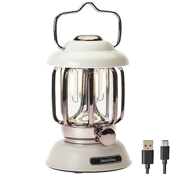 Skandika LED Gartenleuchte Campinglampe Forsol, Retro-Stil, günstig online kaufen