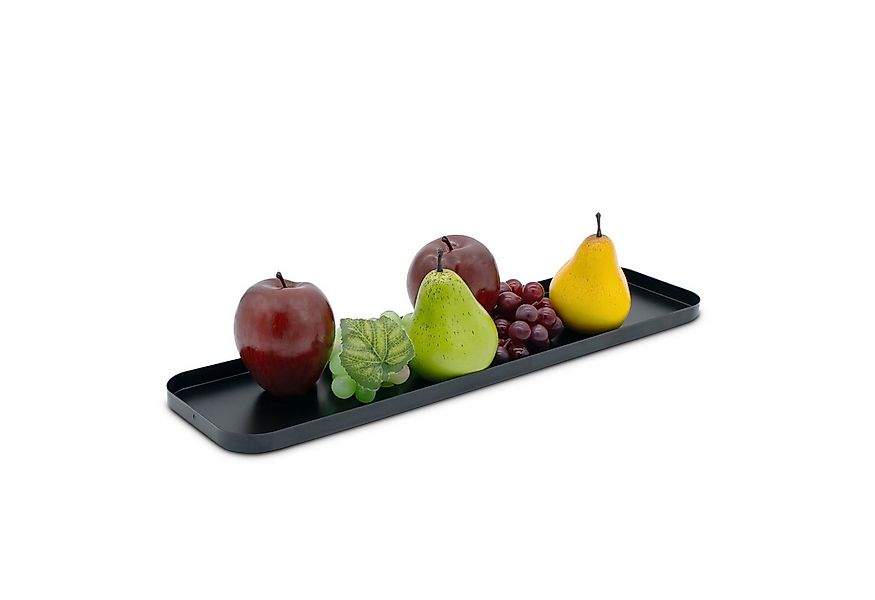 Spetebo Dekotablett Kerzentablett 50 x 13 cm schwarz (Artikel, 1 St., Servi günstig online kaufen