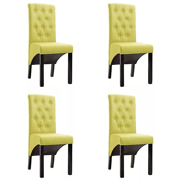 Esszimmerstühle 4 Stk. Grün Stoff günstig online kaufen