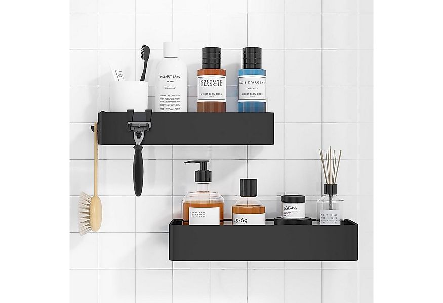 BlingBin Duschablage Ohne Bohren, 2 Stück Rostfreie Badezimmer Regal Selbst günstig online kaufen