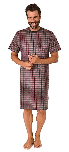 Normann Pyjama Herren kurzarm Nachthemd in günstig online kaufen