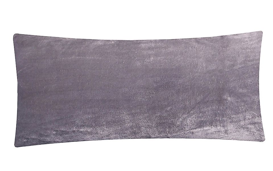 Heubergshop Kissenbezug, (1 Stück), Fleece 40x80cm Anthrazit flauschig Kiss günstig online kaufen