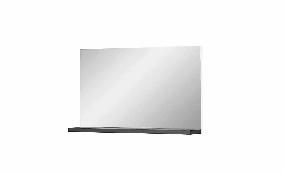 uno Spiegel 95 x 59 cm  ¦ grau ¦ Holzwerkstoff,Aluminium,Glas ¦ Maße (cm): günstig online kaufen
