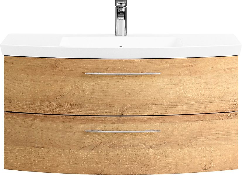 Saphir Badmöbel-Set "Cassca Sprint Waschtisch-Set Mineralmarmor-Waschtisch günstig online kaufen