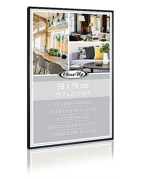Close Up Bilderrahmen Posterrahmen 50 x 70 cm Kunststoff schwarz günstig online kaufen