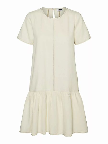 NOISY MAY Kurzärmelig Jeanskleid Damen White günstig online kaufen