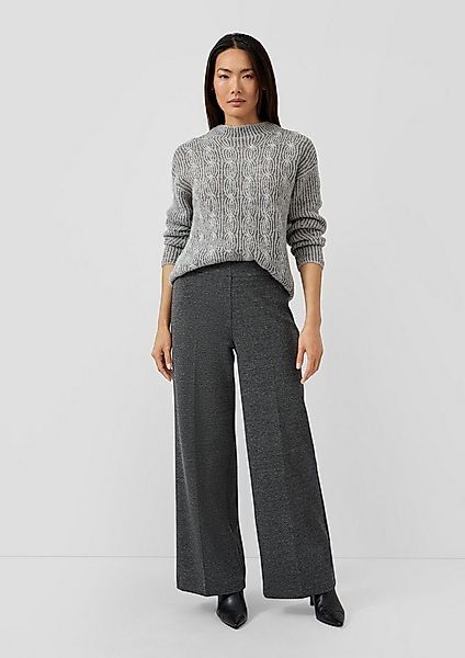 s.Oliver Chinos Hose Viskosemix-Hose mit Extra Wide Leg und Reißverschluss günstig online kaufen