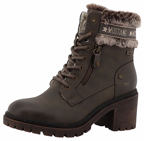 Mustang Shoes Winterstiefelette "Leila" Winterstiefel mit Kunstfellkragen u günstig online kaufen
