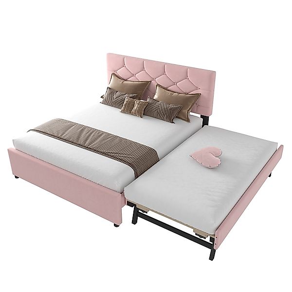 SOFTWEARY Polsterbett mit Gästebett und Lattenrost günstig online kaufen