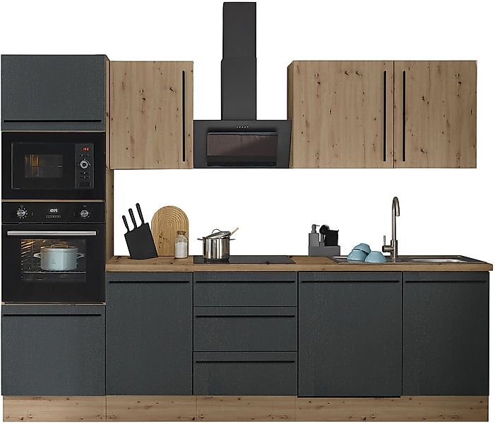 KOCHSTATION Küchenzeile Florida, Breite 280 cm, wahlweise mit E-Geräten,Sof günstig online kaufen