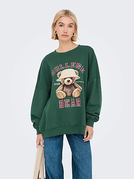 ONLY Sweatshirt "ONLBILA L/S BEAR O-NECK SWT" günstig online kaufen