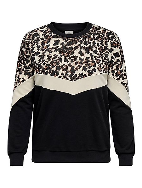 ONLY CARMAKOMA Sweatshirt CARLEOBLOCK L/S O-NECK SWEAT JRS günstig online kaufen
