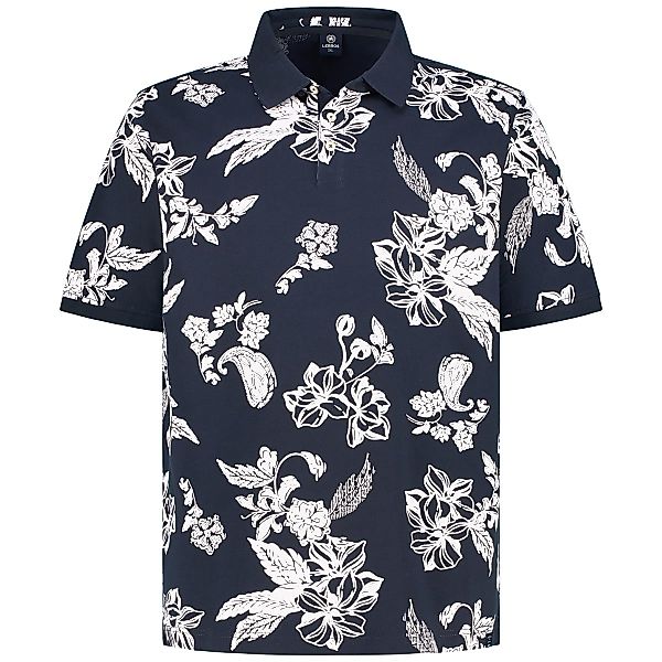 Lerros Poloshirt mit Allover-Muster Farbe blau Größe: 6XL günstig online kaufen