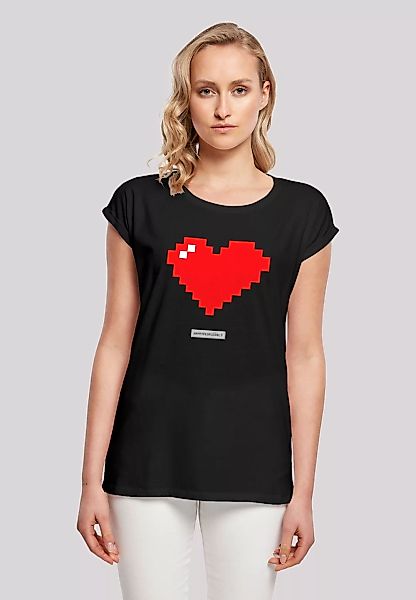 F4NT4STIC T-Shirt "Pixel Herz Good Vibes Happy People", Print günstig online kaufen