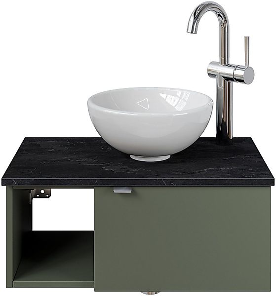 Saphir Waschtisch "Serie 6915 Waschschale mit Unterschrank für Gästebad, Gä günstig online kaufen