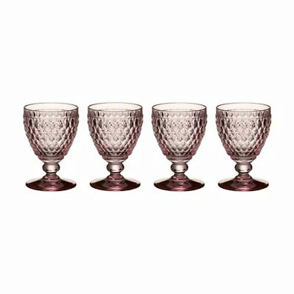 Villeroy & Boch Boston Coloured Weißweinglas 230 ml rosa 4er Set Weißweingl günstig online kaufen