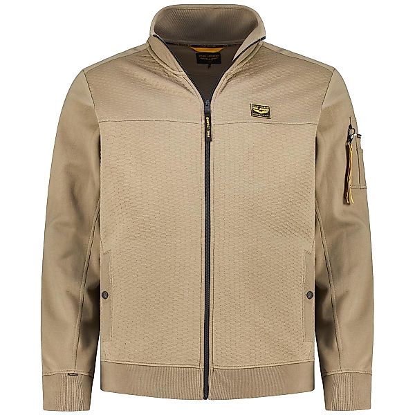 PME LEGEND Sweatjacke aus Baumwolle Farbe khaki Größe: 4XL günstig online kaufen