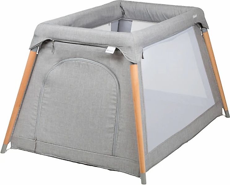 BabyGo Baby-Reisebett »Groovy, grau melange«, mit Seiteneingang günstig online kaufen