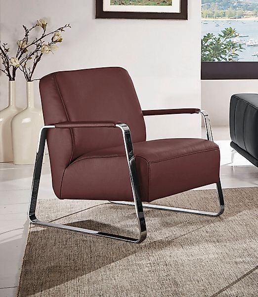 W.SCHILLIG Cocktailsessel »quadroo Designsessel, Loungesessel«, mit bezogen günstig online kaufen