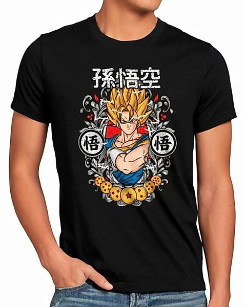 style3 Print-Shirt Herren T-Shirt Proud Saiyan Warrior super dragonball z g günstig online kaufen