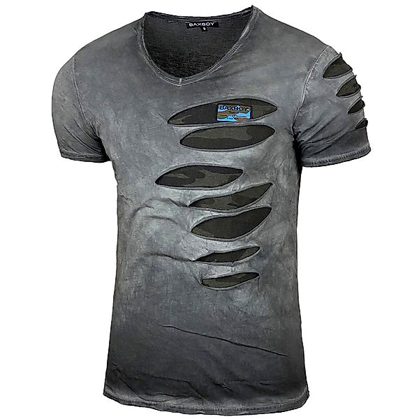 Baxboy T-Shirt Baxboy Used Look Rundhals günstig online kaufen