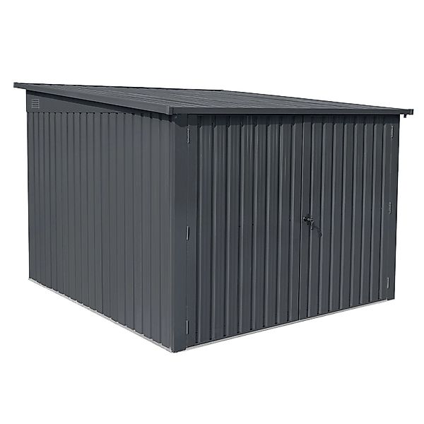 Floraworld Fahrradgarage Vario für 3 Fahrräder 217 cm x 236 cm x 145/165 cm günstig online kaufen