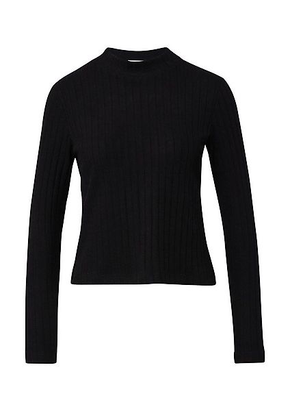 s.Oliver Langarmshirt T-Shirt Weiches Longsleeve mit Stehkragen günstig online kaufen