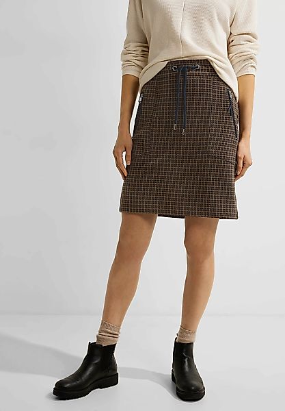 Cecil Karorock "Jogskirt Houndstooth Y/D", Softer Materialmix günstig online kaufen