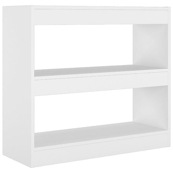furnicato Bücherregal Bücherregal/Raumteiler Weiß 80x30x72 cm, günstig online kaufen