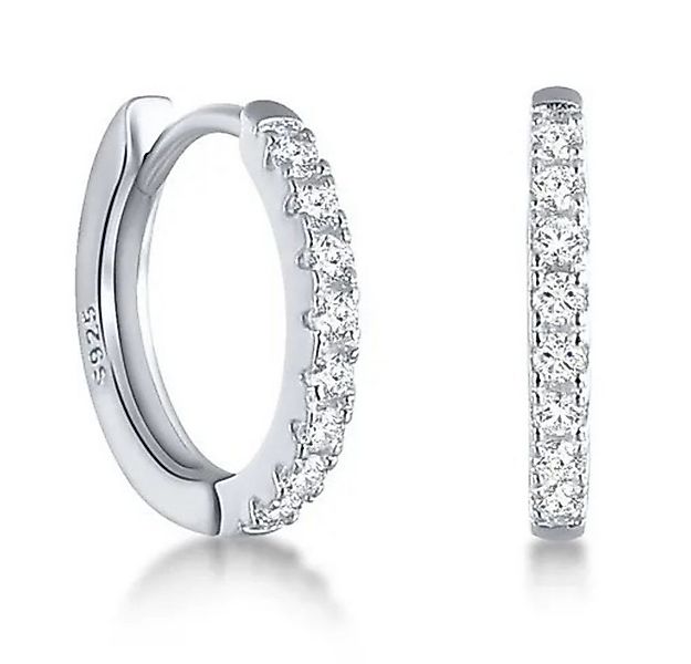 ROUGEMONT Creolen-Set Mini Huggie Creolen Sterling Silber Creolen mit Zirko günstig online kaufen