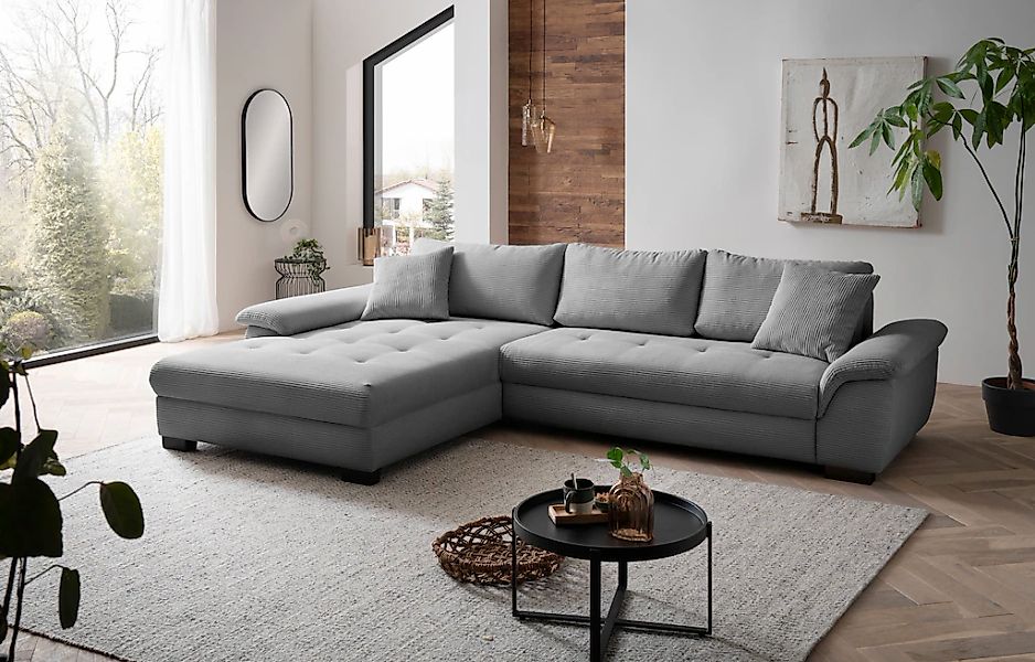 Mr. Couch Ecksofa "Dario, L-Form, mit Bett und Bettkasten", wahlweise mit K günstig online kaufen
