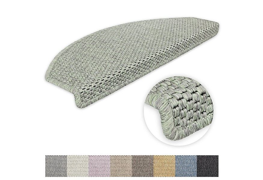 Metzker® Stufenmatte Stufenmatten Göteborg Halbrund Lindgrün 18 Stück, halb günstig online kaufen