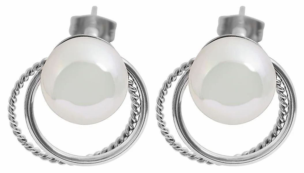 Adelia´s Paar Ohrhänger "Damen Ohrringe – Ohrstecker aus Edelstahl mit Perl günstig online kaufen