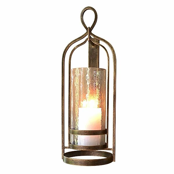 Mirabeau Kerzenständer Wandkerzenhalter Biserre antikgold/klar günstig online kaufen