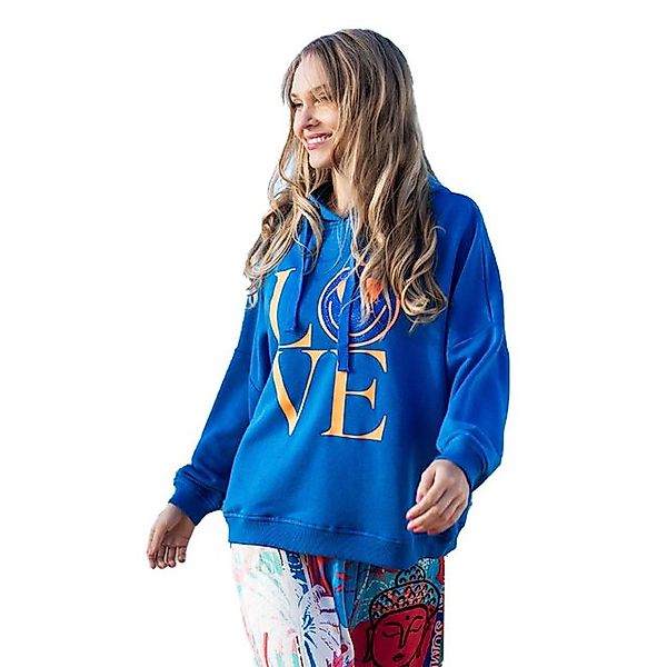 Miss Goodlife Hoodie MG8610-LOVE-Heartface-blue-orange Miss Goodlife günstig online kaufen