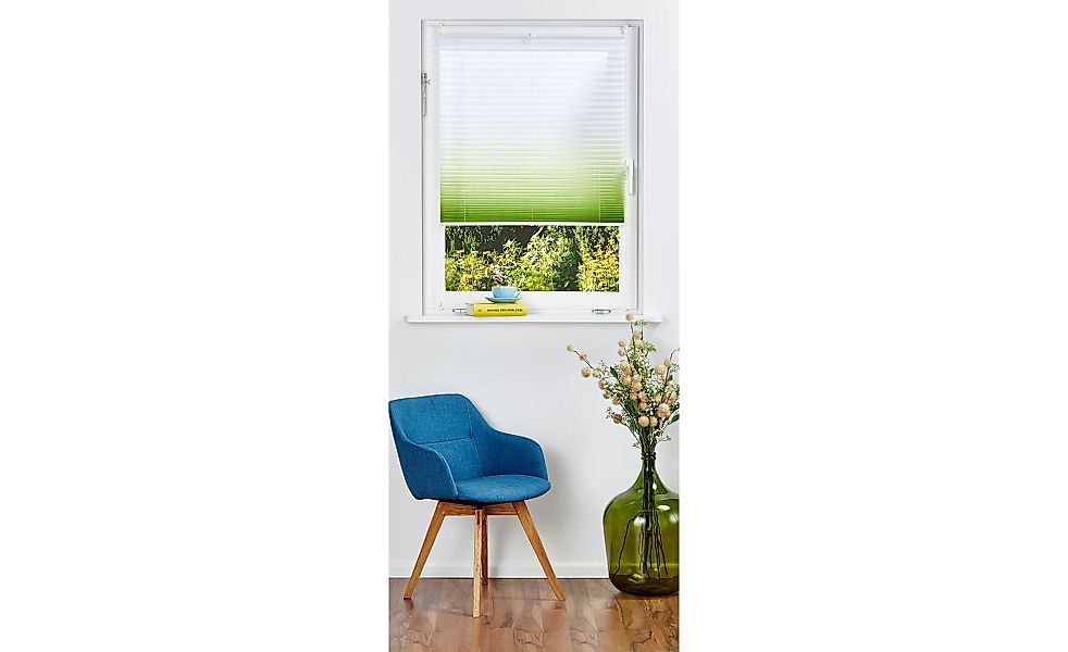 Klemmfix Plissee - grün - Polyester - 75 cm - Sconto günstig online kaufen