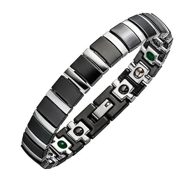 Lunavit Armband Magnetarmband Titan Jade schwarz/silber günstig online kaufen