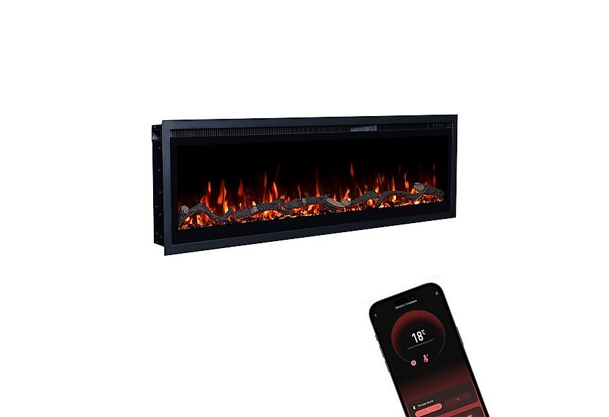 GLOW FIRE Elektrokamin GF Core Wandkamin mit 3D Feuer und Heizung (Thermost günstig online kaufen