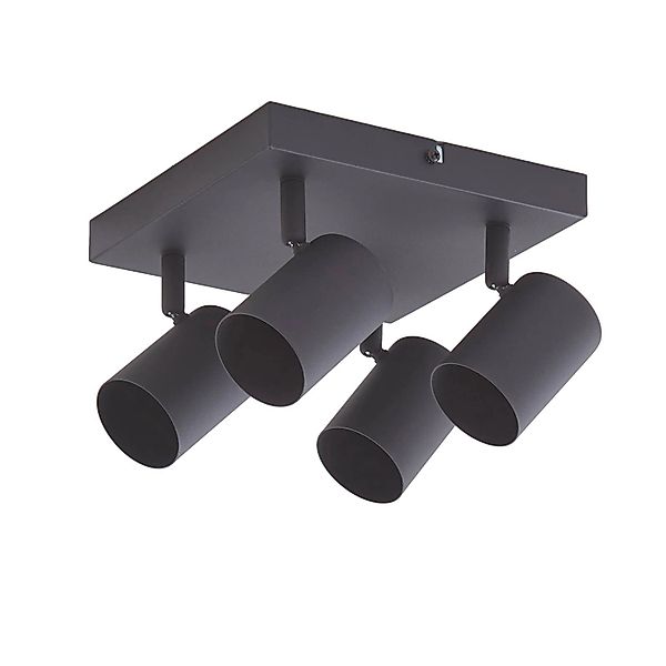 Lindby Strahler Jorell 10017911 Modern in Schwarz aus Metall 4-flammig GU10 günstig online kaufen