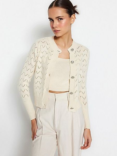 Trendyol Strickjacke (1-tlg) Lochmuster günstig online kaufen