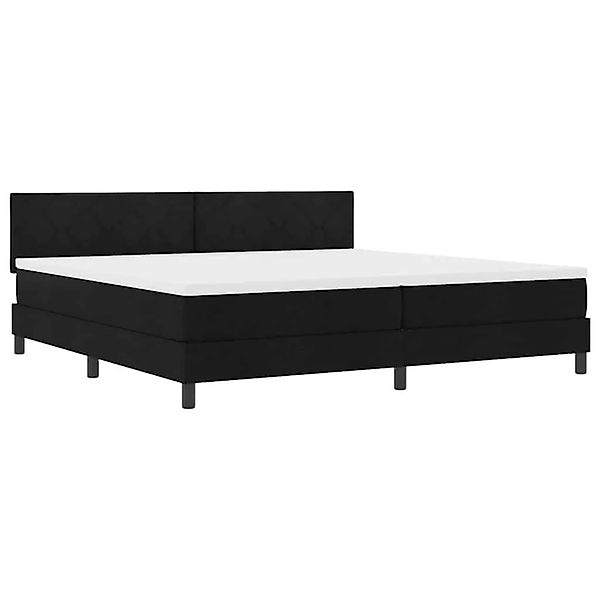 vidaXL Boxspringbett mit Matratze Schwarz 200 x 200 cm Stoff 3338792 günstig online kaufen