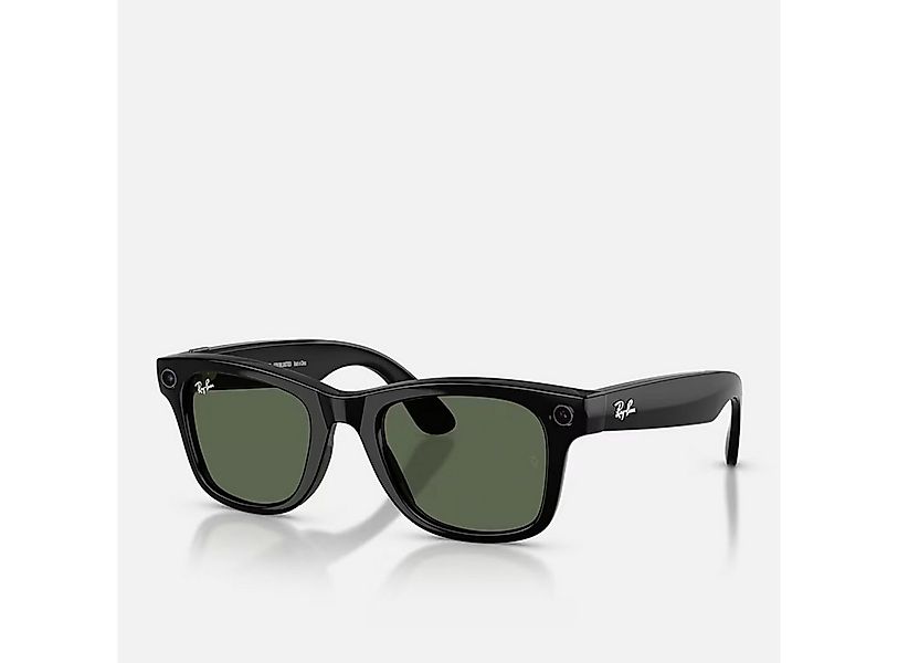 Ray-Ban Sonnenbrille Ray-Ban Meta Wayfarer Gen 2 Shiny Black Green G15 günstig online kaufen
