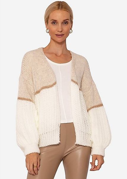 SASSYCLASSY Cardigan Oversize Strickjacke Damen aus weichem Grobstrick Läss günstig online kaufen