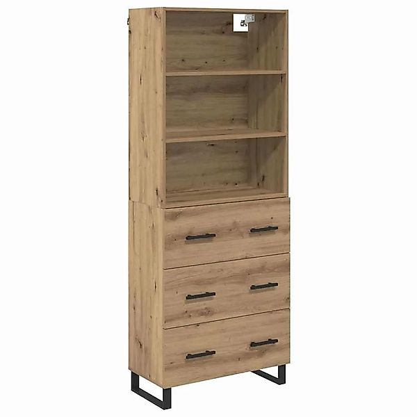 vidaXL Highboard Artisan-Eiche 69,5 x 34 x 180 cm Holzwerkstoff 3415900 günstig online kaufen