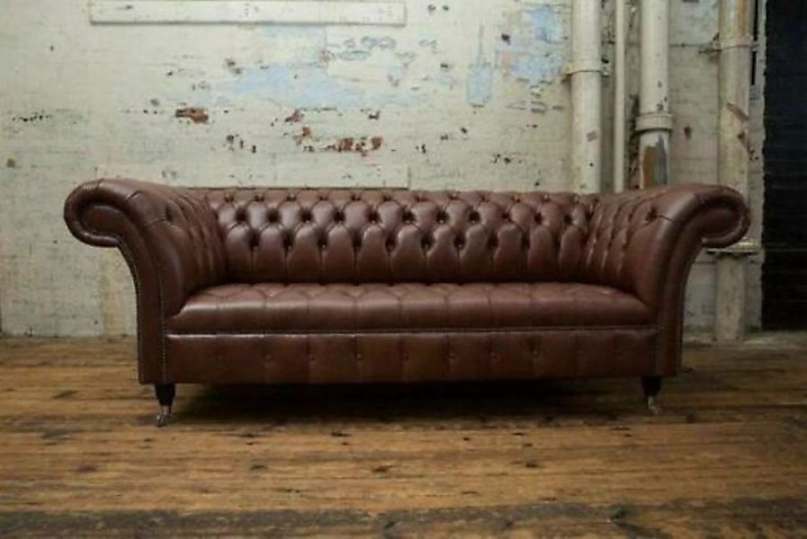 JVmoebel 3-Sitzer Chesterfield 3 Sitzer Couch Leder Sofa Polster Garnitur A günstig online kaufen