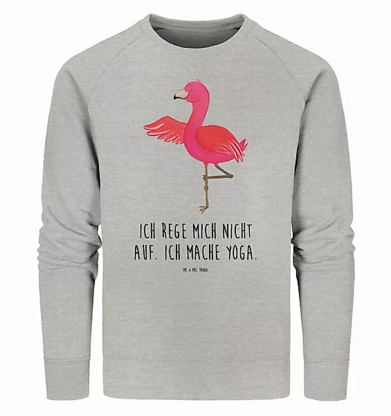 Mr. & Mrs. Panda Longpullover Größe M Flamingo Yoga - Heather Grey - Gesche günstig online kaufen