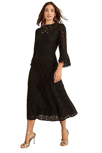 Love & Roses Midikleid Love & Roses Midikleid mit Spitzentrompetenärmeln (1 günstig online kaufen