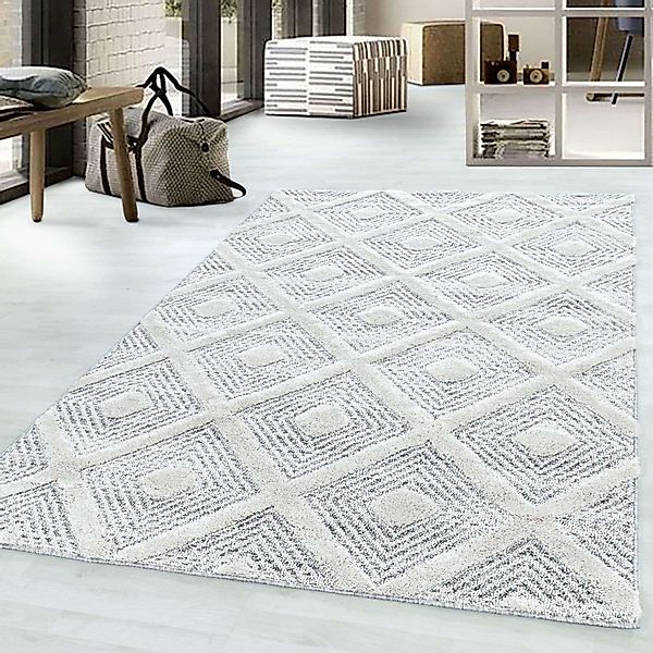 TaraCarpet Designteppich Designerteppich Tokio hoch-tief Struktur günstig online kaufen