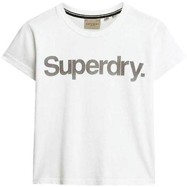 Superdry  T-Shirt T-shirt  Core Logo City blanc ajusté günstig online kaufen