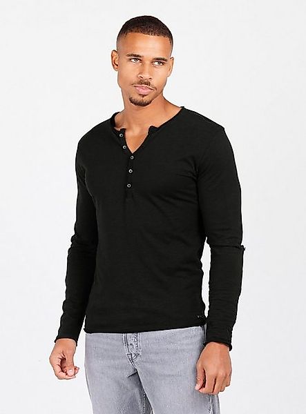 Key Largo Henleyshirt Ginger vintage Look uni Basic MLS00038 mit Knopfleist günstig online kaufen